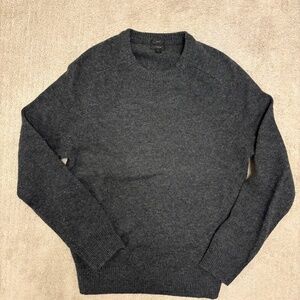 J. Crew, Men's Wool Sweater, Charcoal Grey, Size Medium